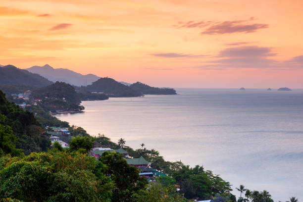 istock Sunrise on White Sand Beach View Point of Koh Chang 1358564273