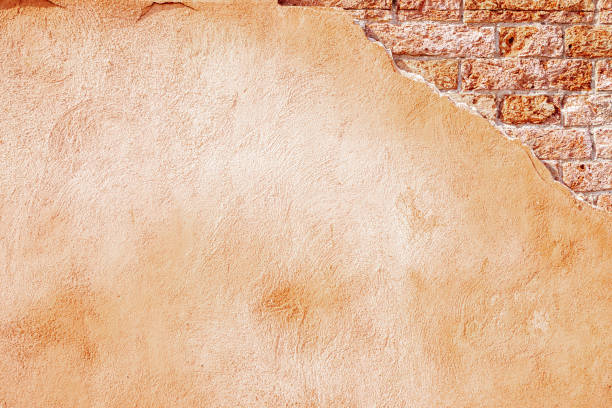 istock Wall texture. Vintage grunge plaster or concrete stucco surface. Old rough stone on cement pattern wall background. Abstract Web Banner. Copy Space. 1358574462
