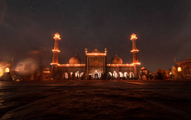 Jama Masjid Old Delhi Mosque Night Stock Photos, Pictures & Royalty-Free  Images - iStock