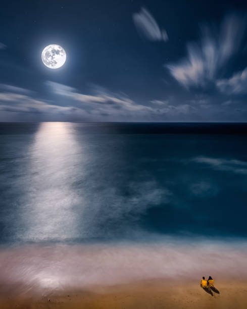 istock full moon rising over cancun mexico 1358581317
