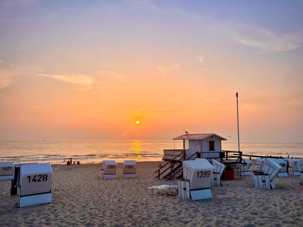 istock Sunset in Westerland, Sylt Germany 1358582543