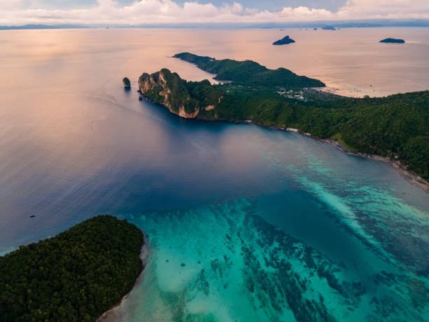 istock Koh Phi Phi Don Thailand, Drone aerial view of Maya Bay Koh Phi Phi Thailand 1358590726
