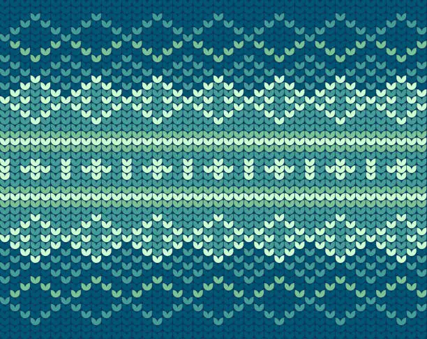 Vector illustration of Seamless Sweater Holiday Winter Pattern