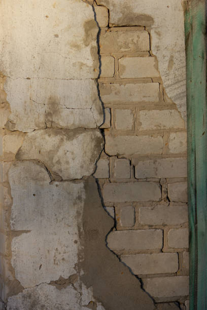 istock Exterior vintage cracked brick wall background concept 1358593633