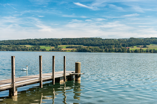 Lake Hallwil is a lake in the Swiss midlands and is located in the lake valley. During cold winter weather the lake can freeze over. The village of Hallwil is not located on the lake, but about two kilometers from its northern end. The name of the lake comes from the Lords of Hallwyl.