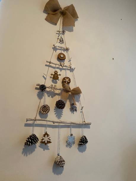istock Beautiful Christmas decoration on the wall 1358595789