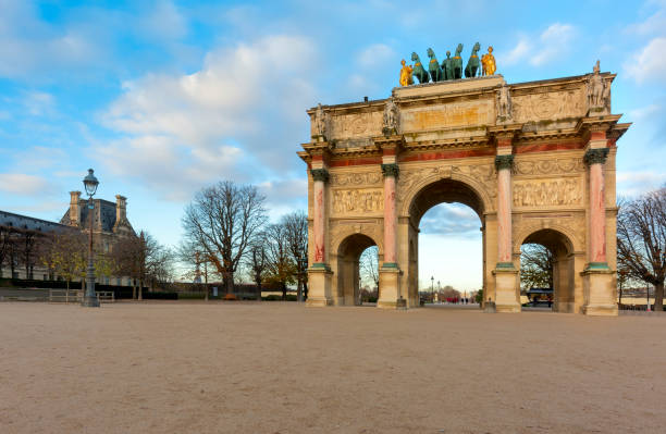 istock Arc de Triomphe du Carrousel at Tuileries Gardens - Paris 1358597230