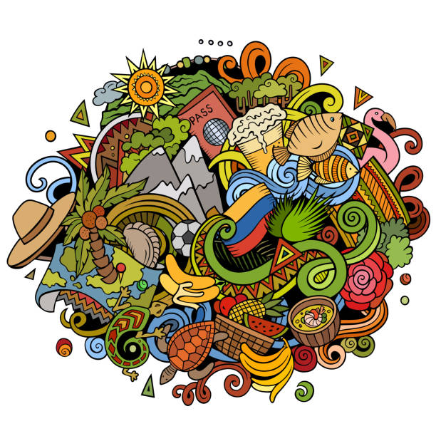 Ecuador Hand Drawn Cartoon Doodles Illustration Funny Design Stock Illustration - Download Image Now - iStock Ecuador Hand Drawn Cartoon Doodles Illustration Funny Design Stock Illustration - Download Image Now - iStock