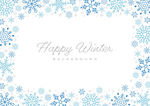 Card Design with Golden Snowflakes Card Design with Golden Snowflakes 雪 stock illustrations