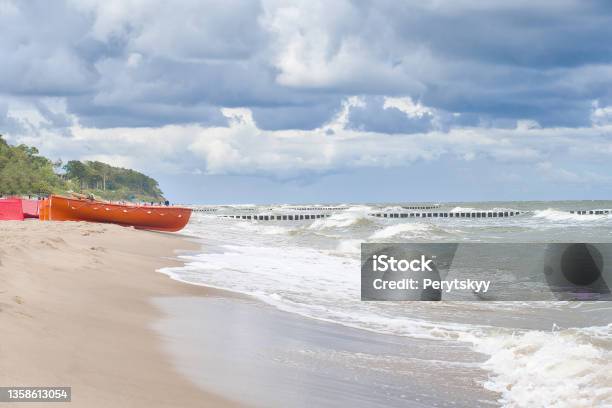 Wooden Fishing Boat Stock Photo - Download Image Now - Beach, Beauty, Blue