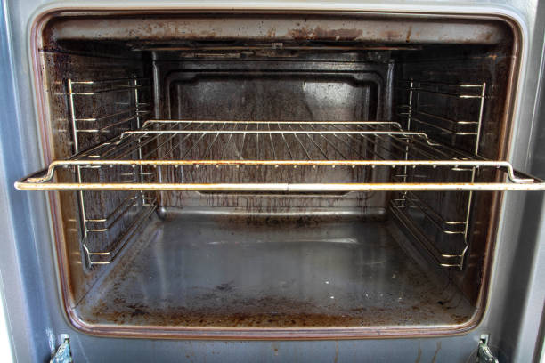 istock Very dirty oven. Motivation to clean. 1358613868