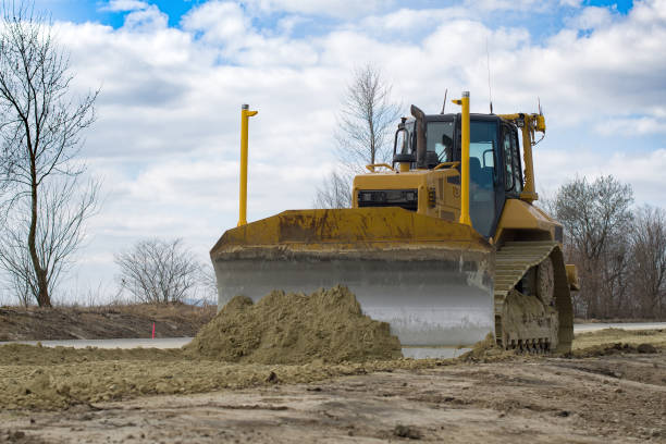 istock bulldozed in road 1358614084