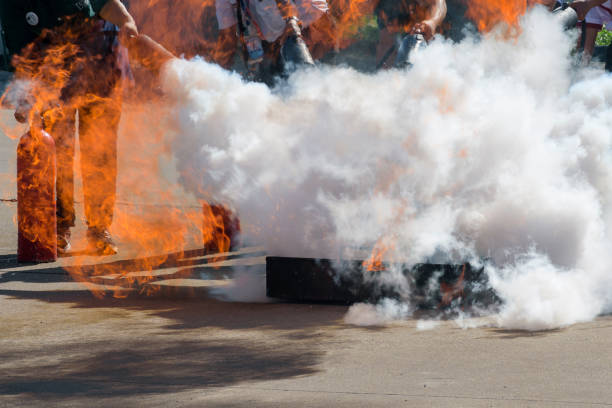 istock Train employees in the unit to have knowledge and deal with basic firefighting. 1358616826