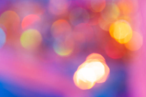 istock Defocused background with trendy purple color. Festive background. 1358617174