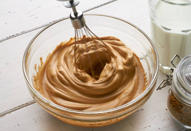 istock making whiping dalgona coffee milk instant coffee sugar white background 1358617256