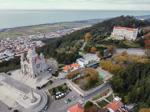 Santa Luzia Hill in Autumn. Viana do Castelo (Portugal)