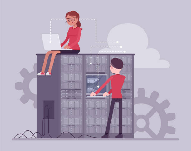 Server Operator Cartoon 110+ Backend Servers Illustrations, Royalty-Free Vector Graphics & Clip ...