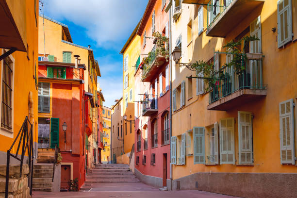 Old Town of Nice, France stock photo