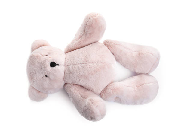 istock Cute teddy bear isolated on white. Child's toy 1358629633