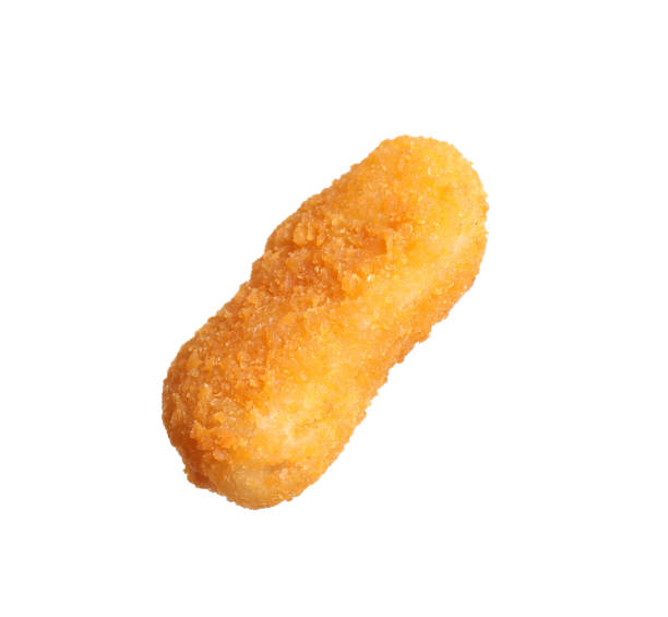 istock Delicious fried chicken nugget isolated on white 1358629869