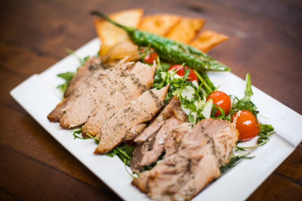 istock Salad with beef and roasted vegetables 1358635640
