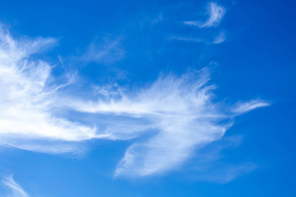 istock Dense white clouds in the blue sky in Turkey 1358637373