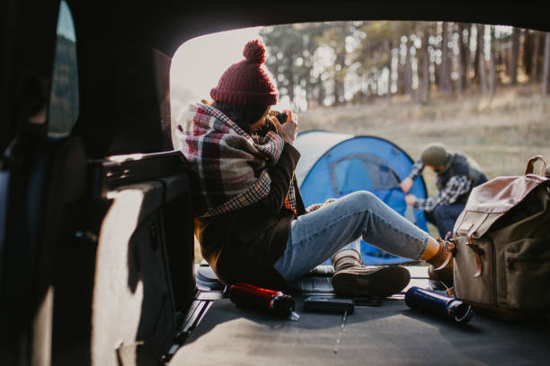 istock young couple make a Camping trip 1358642699