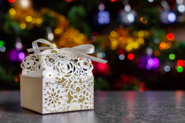 istock white box with ribbon surprise gift christmas new year 1358643467
