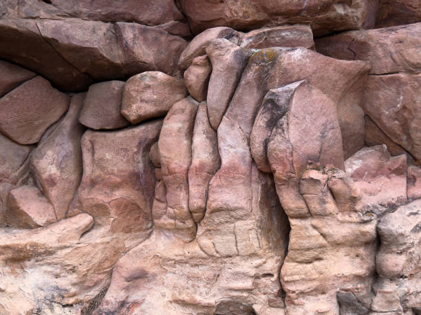 istock High Resolution Red and Brown Sandstone Rock Wall in Boulder County Colorado 1358647283