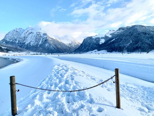 istock Valley Studen in canton Schwyz, Switzerland in winter. 1358649042