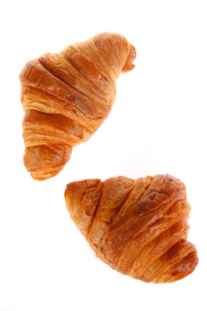 istock Crisp fresh croissants in the background 1358652765