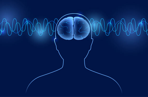 ilustrações de stock, clip art, desenhos animados e ícones de brain wave 3d - electromagnetic pulse