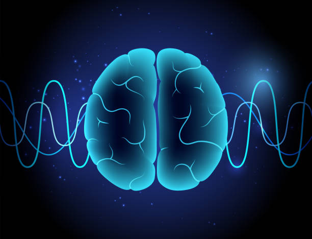 ilustrações de stock, clip art, desenhos animados e ícones de brain wave 3d - electromagnetic pulse
