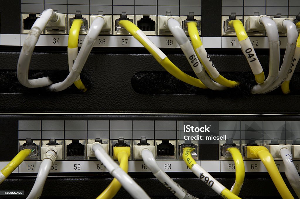 Ethernet-Stecktafel - Lizenzfrei Computerkabel Stock-Foto