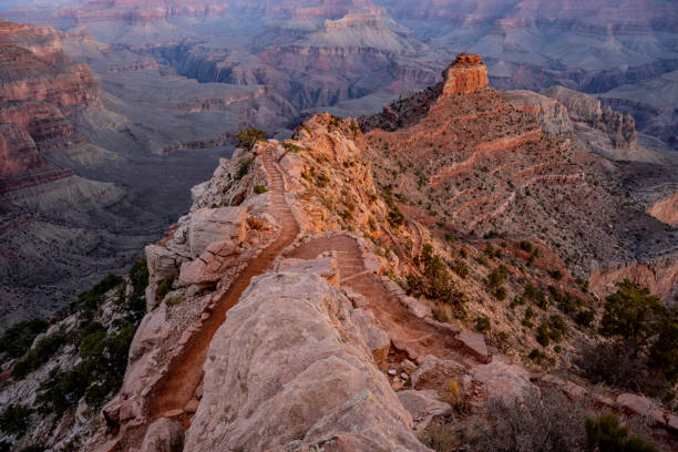 istock Looking Down on the South Kaiabab Trail as it Winds Down 1358664884