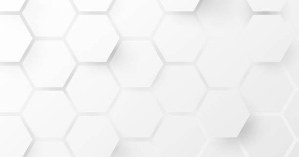 istock Abstract 3D white, and grey geometric hexagon background. Futuristic technology digital hi tech concept background 1358678981