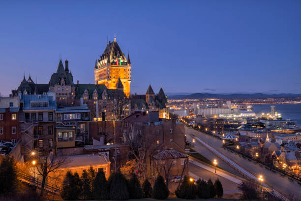 istock Quebec City Cityscape at night, Canada 1358679124