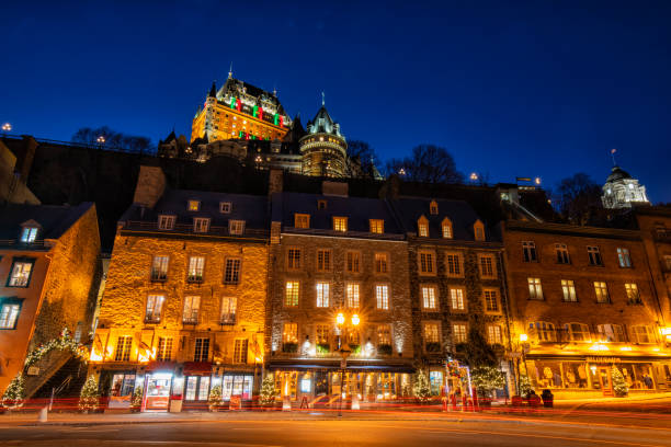istock Quebec City Cityscape at night, Canada 1358679132