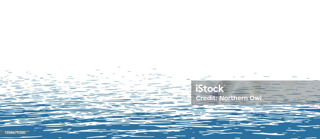 Ocean surface background with still water - Royalty-free Su Vector Art