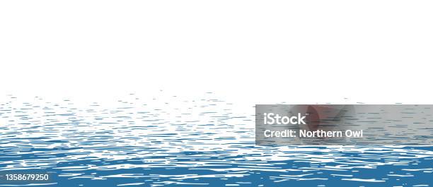 Ocean Surface Background With Still Water Stok Vektör Sanatı & Su‘nin Daha Fazla Görseli - Su, Deniz, Göl