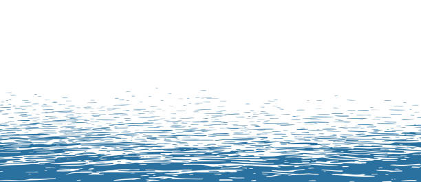 Ocean surface background with still water One-color vector background with a natural pattern of a still water surface. wather stock illustrations