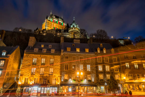 istock Quebec City Cityscape at night, Canada 1358680048