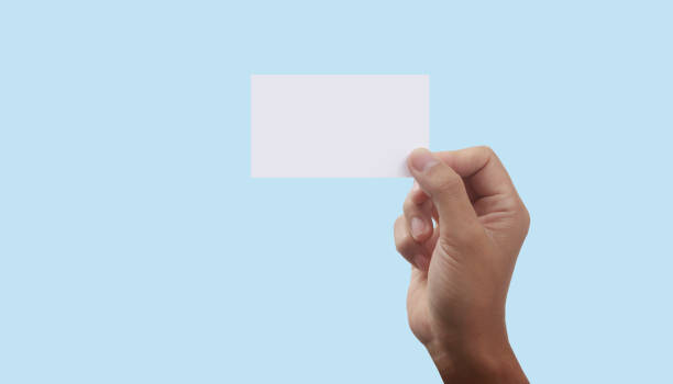 istock Hand holding virtual card with your 1358680750