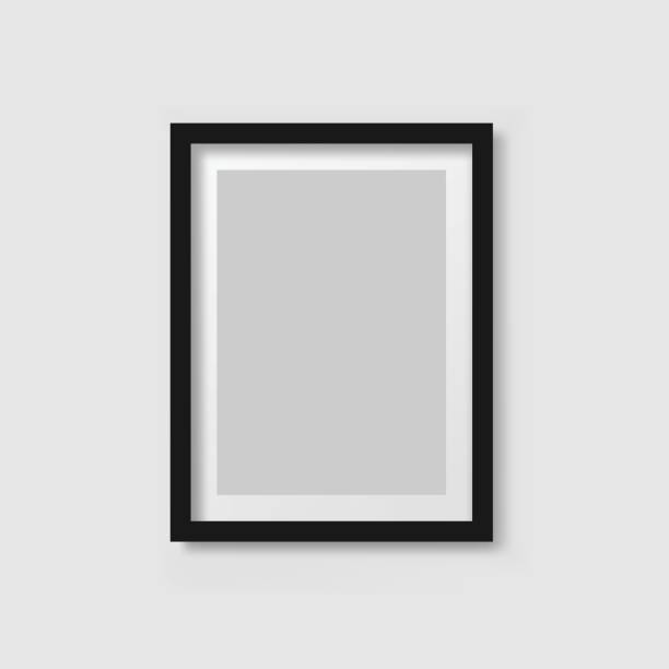 istock Realistic picture frame icon in flat style. Photo vector illustration on white isolated background. Picture frame mockup sign business concept. 1358681545