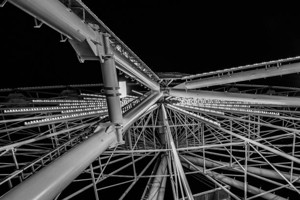 istock Big Wheel in black and white 1358698599