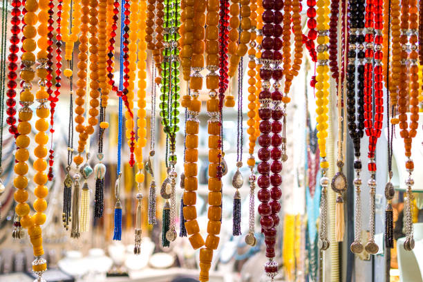 istock Rosary beads hanging to store 1358698723