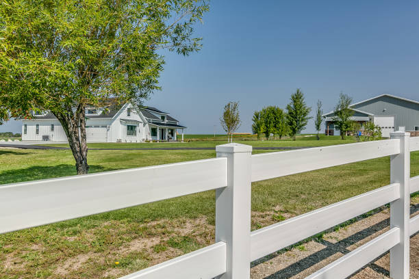 istock White picket fence on huge property 1358700984