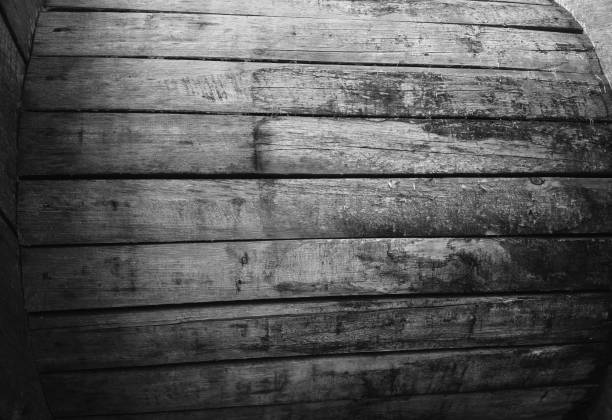 Vintage black & white wooden texture