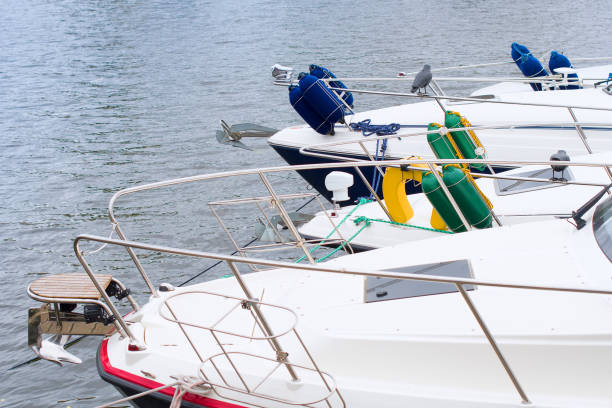 istock yachts at sea port 1358702853