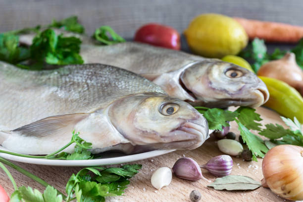istock Large river fish bream cooked for frying 1358706262